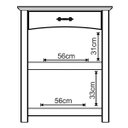 Ver imagem 5 de Aparador de Sala Rústico 100% Madeira 1 Gaveta Bella Carvalho Fosco