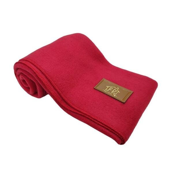 Cobertor Soft Liso para Pet M Vermelho - 2
