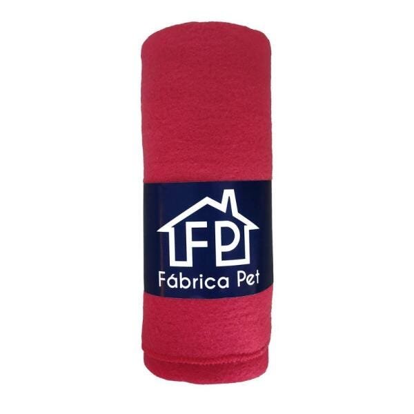 Cobertor Soft Liso para Pet M Vermelho - 1