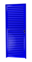 Ver imagem 1 de Porta Veneziana Alumínio 80 D. L25 Azul Brimak