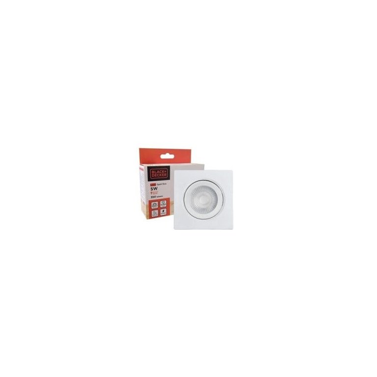 Spot LED Eco Quadrado 5W 6500K - Black e Decker