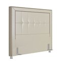 Ver imagem 1 de Cabeceira Cama Box Casal King 195cm Paolla P02 Facto Pérola - Mpozenato