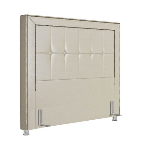 Cabeceira Cama Box Casal King 195cm Paolla P02 Facto Pérola - Mpozenato