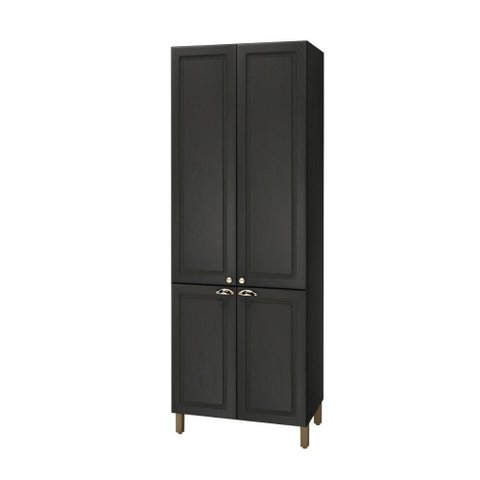Paneleiro 4 Portas 80cm sem Tampo Firenze Chumbo