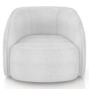 Ver imagem 4 de Kit Sofá 4 Lugares Eron 240cm com Poltrona Giratória Angelina M03 Bouclê Branco - Lyam Decor