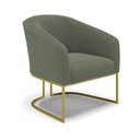 Ver mais imagens de Sofá Namoradeira e Poltrona Industrial Dourado Stella Bouclê Menta D03 - D'Rossi