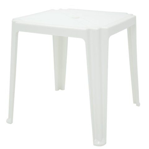 Mesa Quadrada Tramontina Riviera Basic em Polipropileno Branco Tramontina