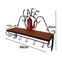 Ver imagem 5 de Prateleira de Café Porta Tempero 60cm Tema Bule Vermelho Sudeste Rústico
