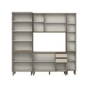 Ver imagem 3 de Cozinha Compacta Connect 12 Portas 2 Gavetas com Vidro 100% MDF Duna/Cristal - Henn