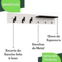 Ver imagem 3 de Porta Chaves De Parede Porta Chaveiro Organizador B.P.C.P