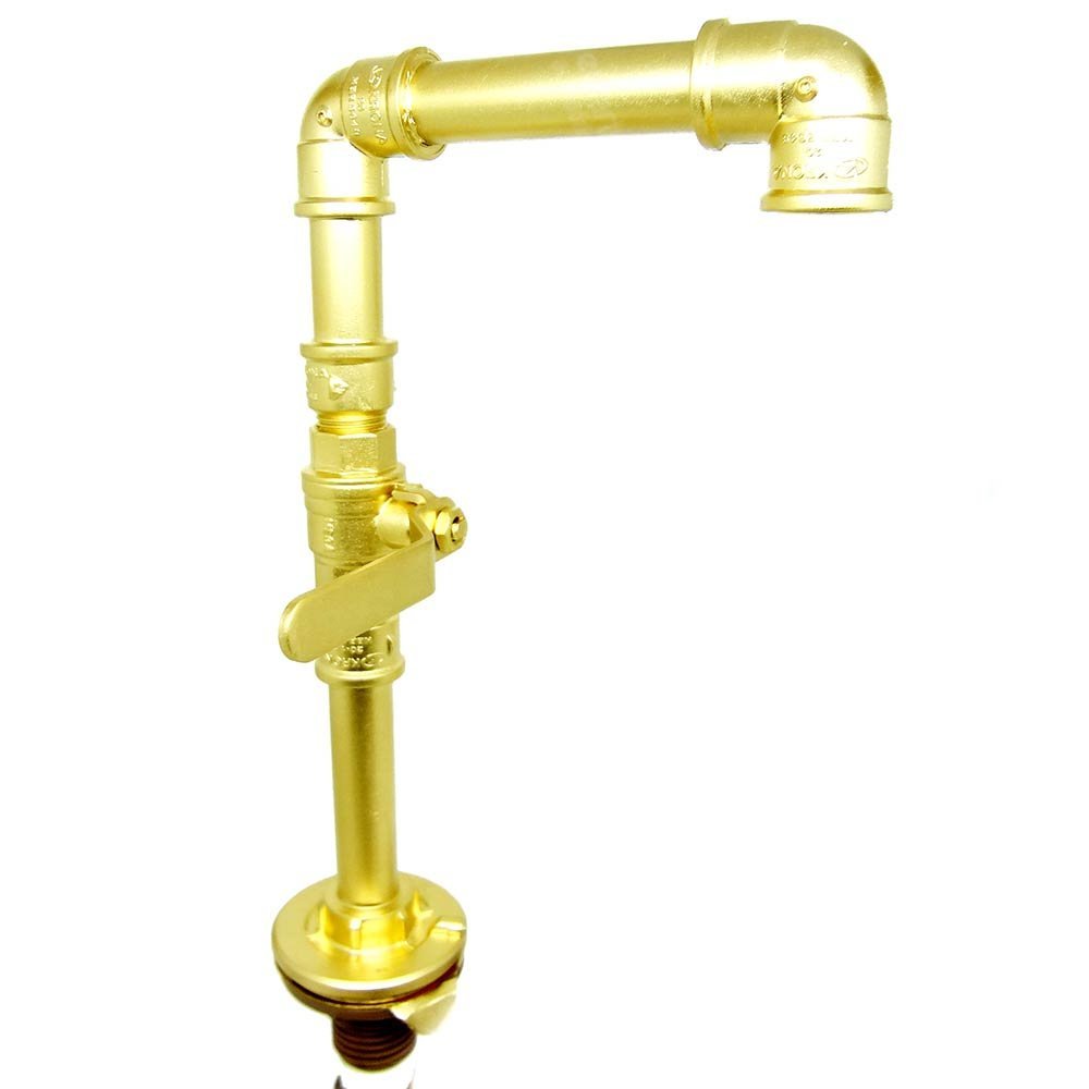 Torneira Design Industrial Clássica em PVC 1/2" - Madareli - Dourado - 3