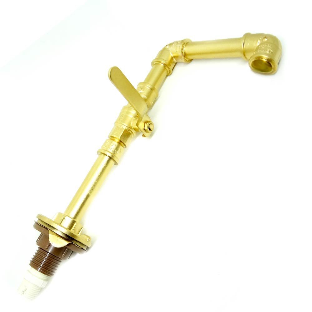 Torneira Design Industrial Clássica em PVC 1/2" - Madareli - Dourado - 4