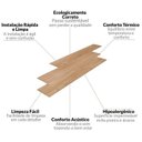 Ver imagem 3 de Kit com 50m² Piso Vinílico em Régua 17,78cm X 2mm X 1,21m Sofisticato Ruffino