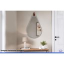 Ver imagem 2 de Espelheira Banheiro Gota 50x76cm Platina MGM