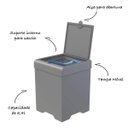 Ver imagem 2 de Conjunto Escorredor Lixeira e Dispenser para Cozinha - Stolf