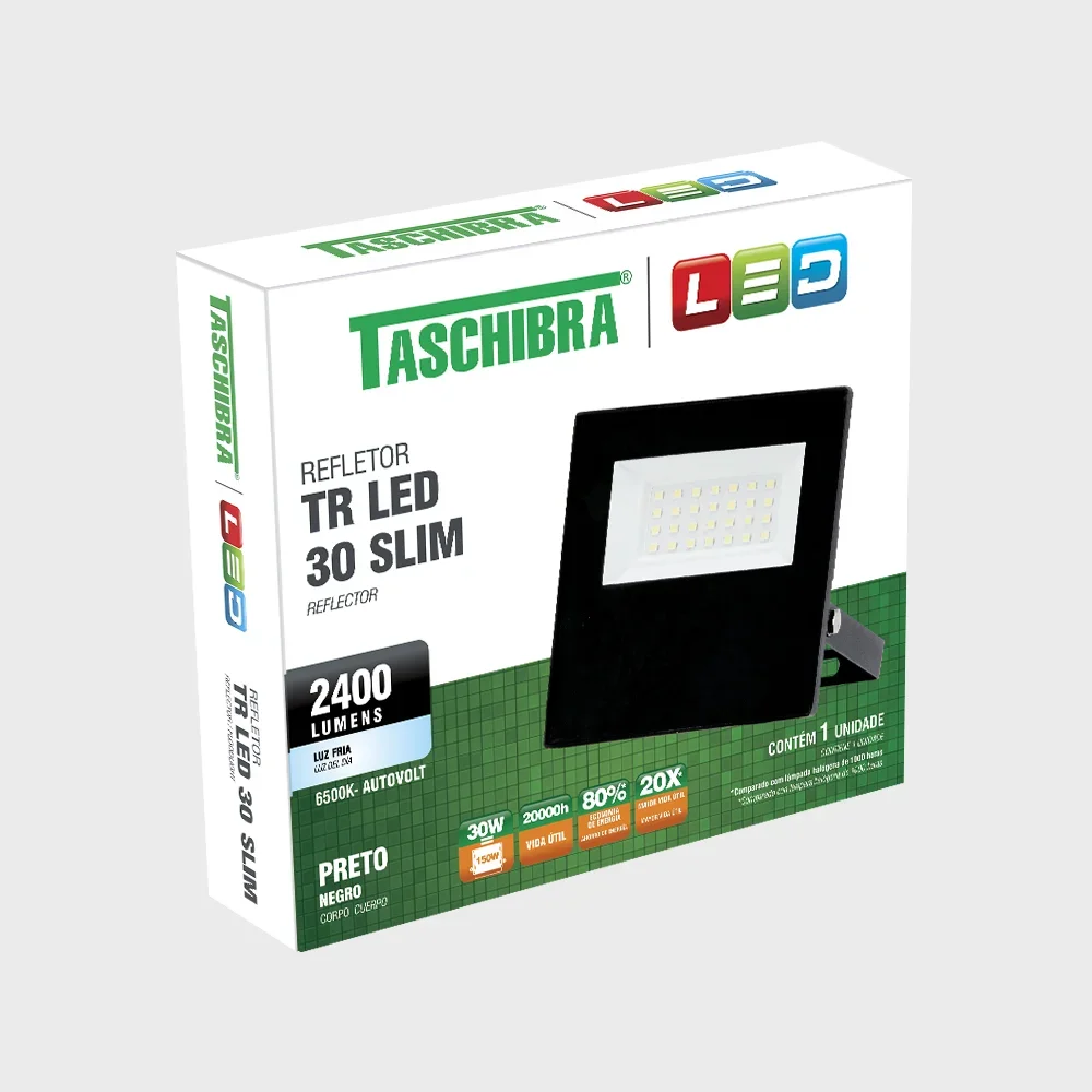 Refletor Tr LED Slim 30W Taschibra - 2