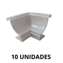 Ver imagem 3 de kit/10 Cantoneira Interna Branco Para Moldura/Sanca Pvc