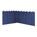 Ver imagem 1 de Cabeceira Painel Cama Solteiro Box Nuvem Suede Sandy 90 cm:Azul