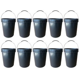 Balde Plástico 20 Litros Reforçado - 10 Pçs - 1