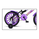Ver imagem 3 de Bicicleta Infantil Aro 16 Feminina Criança - Ello Bike Cor:preto/lilás