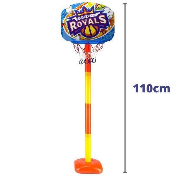 Kit Jogo De Basquete Infantil Cesta Com Bola Bomba E Suporte