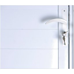 Porta De Alumínio Lambril 2,10 X 1,00 Esquerda Linha All Soft Cor Branco - 3