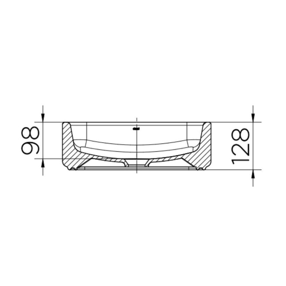 Cuba Apoio 40x35cm Retangular Branco 01539726 Docol - 3