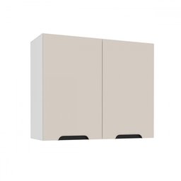 Armário Aéreo Cozinha 80 Cm Meena 2 Portas Branco/creme - Politorno - 1
