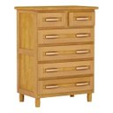 Ver imagem 4 de Quarto de Solteiro Completo com Cama, Cômoda, Mesa de Cabeceira e Guarda-Roupa 6 Portas Móveis Cavaz