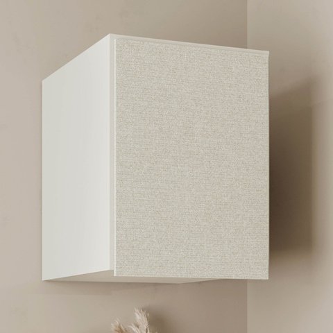 Ponte Mesa de Cabeceira 100% MDF 1 Porta Orion CabeCasa MadeiraOriginals Bege/Aveia/Linho