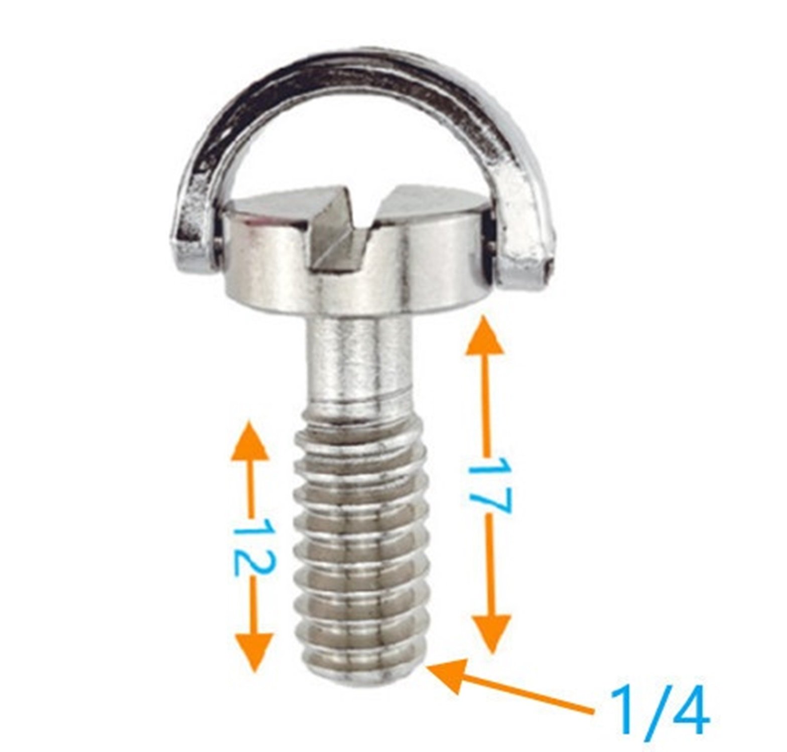 Kit 2pc 1 Parafuso com Alça 1/4 + Parafuso com Alça 3/8 Aço - 2