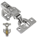 Ver imagem 1 de Kit 10 Dobradiça Reta C/ Amortecedor Mola Aço Armário 35mm