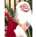 Ver imagem 3 de Papai Noel Casaco Vermelho Longo Luxo Saco Presentes 60cm - Master Christmas