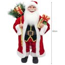 Ver imagem 2 de Papai Noel Casaco Vermelho Longo Luxo Saco Presentes 60cm - Master Christmas