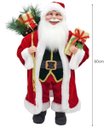 Ver imagem 2 de Papai Noel Casaco Vermelho Longo Luxo Saco Presentes 60cm - Master Christmas