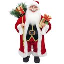 Ver imagem 1 de Papai Noel Casaco Vermelho Longo Luxo Saco Presentes 60cm - Master Christmas