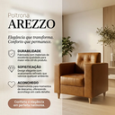 Ver imagem 5 de Poltrona Sala de Estar Arezzo Pés em Madeira Sintetico PU D03 - D'Rossi