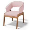 Ver imagem 5 de Kit 05 Cadeiras de Jantar e Estar Living Estofada Lince L02 Linho Rosê - Lyam Decor