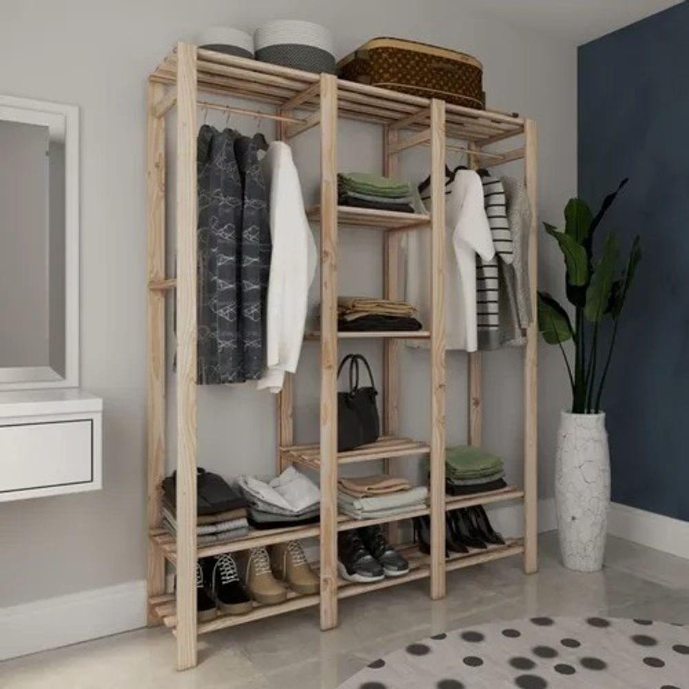 Porta Calçados 100% Pinus Moderno para Dispensa - 4