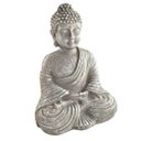 Ver imagem 1 de Escultura Decorativa Buda Meditando Ornamentação Zen Resina 21cm