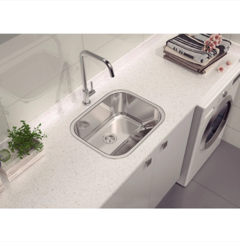 Tanque de Encaixe Aço Inox 34 Litros 50x40cm - 2