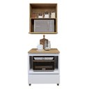 Ver imagem 4 de Cozinha Completa Modulada 2 Peças 1 Porta 1 Gaveta Norten Branco/Nature