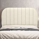 Ver imagem 2 de Cabeceira Cama Box Queen Estofada Orgânica 160cm Alice W01 Facto Pérola Metalizado - Lyam Decor