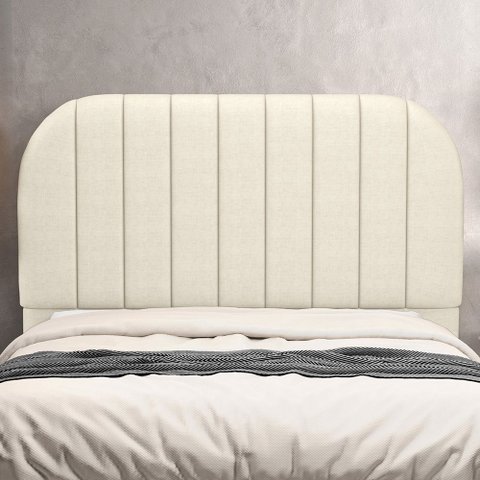Cabeceira Cama Box Queen Estofada Orgânica 160cm Alice W01 Facto Pérola Metalizado - Lyam Decor