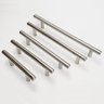 Kit com 6 - Puxador Redondo em Aço Inox Escovado 192mm - 1