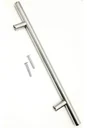 Ver imagem 3 de Kit com 6 - Puxador Redondo em Aço Inox Escovado 192mm