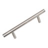 Kit com 6 - Puxador Redondo em Aço Inox Escovado 192mm - 2