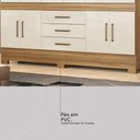 Ver imagem 7 de Guarda Roupa Casal 10 Portas e 3 Gavetas New Murano - Amêndola Touch/off White