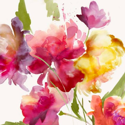 Warm Summer I Canaleta 80x80cm Preta