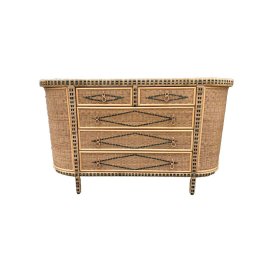 Cômoda de Junco Natural Paris Verde - 160cm - 1